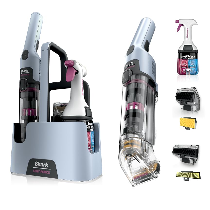 Shark StainForce Cordless Stain, Odor & Urine Remover, 2 Tools, HX102BRN | For C
