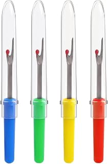 12 pezzi di comodi strumenti per cucito con manico manuale, taglia asole pieghevole in acciaio inossidabile e strumento per rimuovere i fili per lavori artigianali