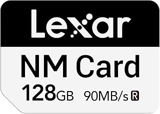 Lexar NM CARD 128GB, Read up to 90MB/s and Write up to 85MB/s Nano Memory Card 128GB Nano Card Slot Smartphone and Device (LNMCARD128G-BNNAA)