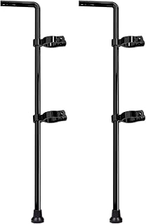 VIVIDA Gate Drop Rod, 1-5/8" x 32" Black Chain Link Cane Bolts, 2 Pack | Drop Rod Pin Latch for Single or Double Gate, Black Chain Link Gate Hardware