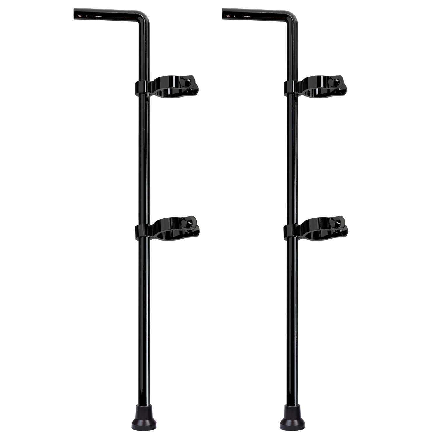 VIVIDA Gate Drop Rod, 1-5/8" x 32" Black Chain Link Cane Bolts, 2 Pack | Drop Ro