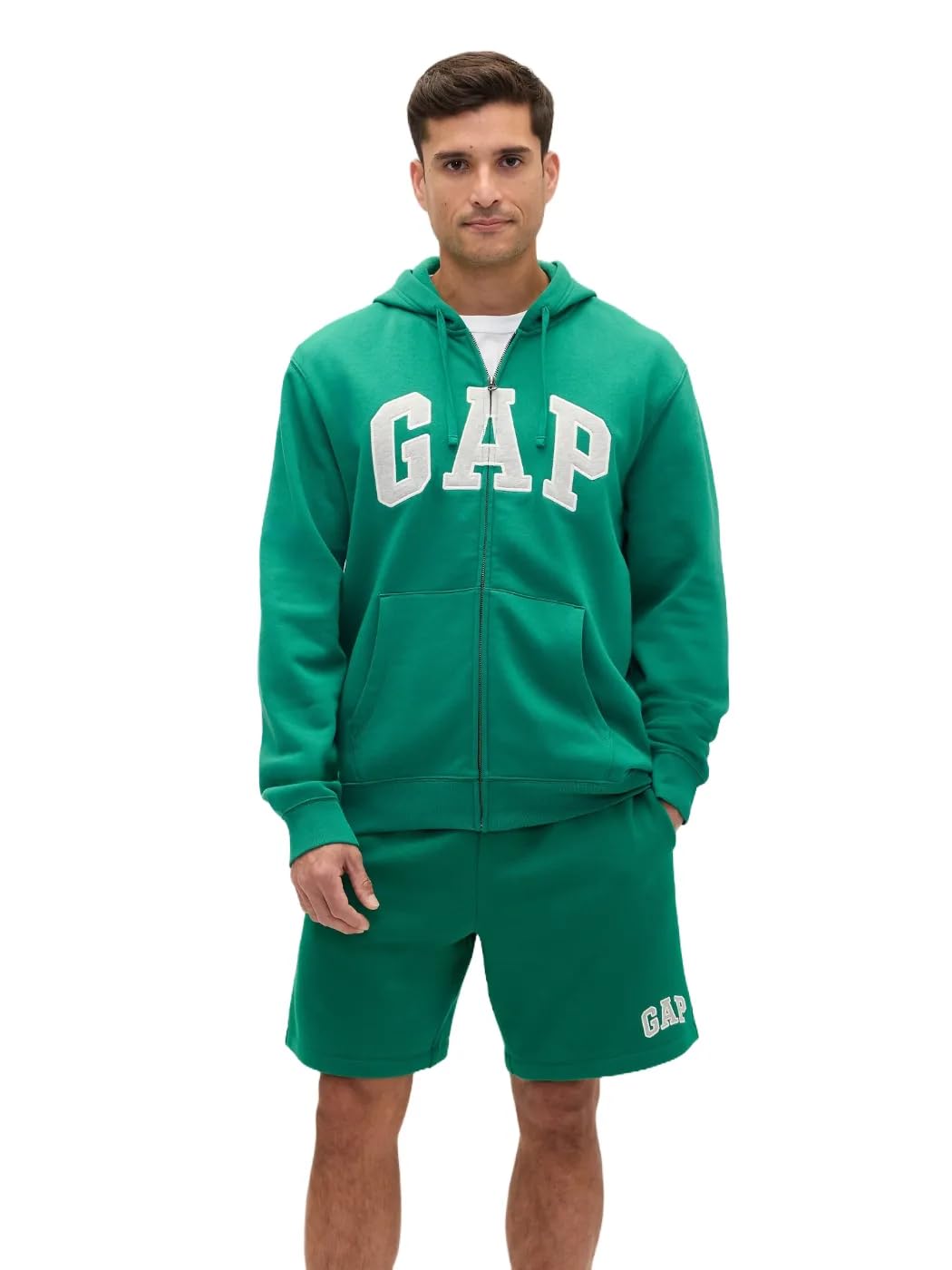 Gap Heritage Logo Full Zip Hoodie Men's Hooded Sweatshirt (Pack of 1)