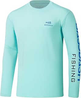 Bassdash Men's Long Sleeve T-Shirt Anti-UV UPF 50+ Fishing T-Shirts for Men FS31M