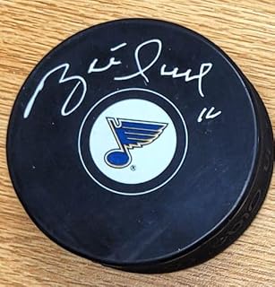 Autographed Brett Hull St. Louis Blues Hockey Puck