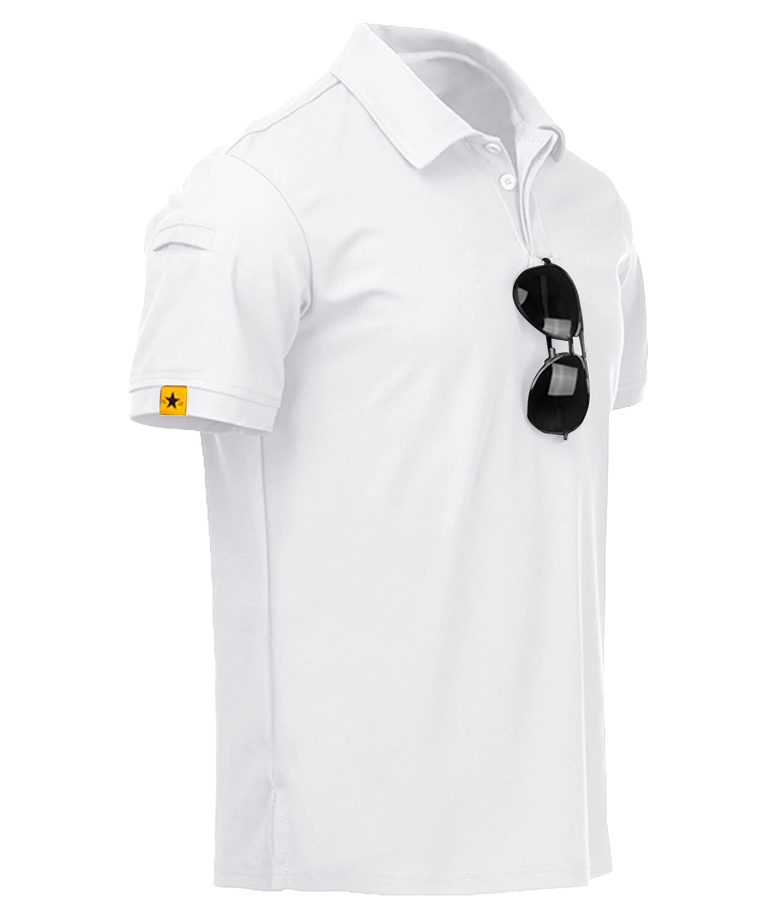 V VALANCH Mens Polo Shirts Short Sleeve Moisture Wicking Golf Polo Athletic Coll