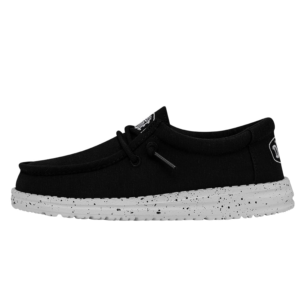 HEYDUDE Wally Youth Slub Canvas MOC Toe ShoesGarçon