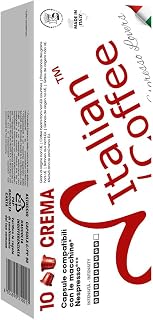 Italian Coffee Pods for Nespresso Original (Pack of 200 Regular Crema)