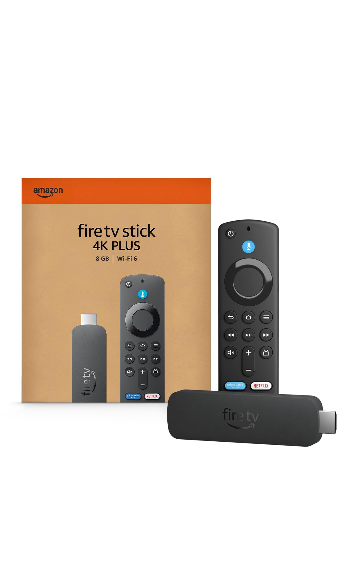 Amazon Fire TV Stick 4K Plus with AI-powered Fire TV Search, Wi-Fi 6, stream hun