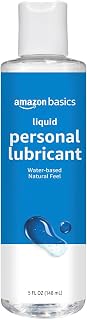 Amazon Basics Liquid Water Based Personal Lubricant, Fragrance-Free, Toy-Safe, Condom Compatible, 5 fl oz, 1 Pack