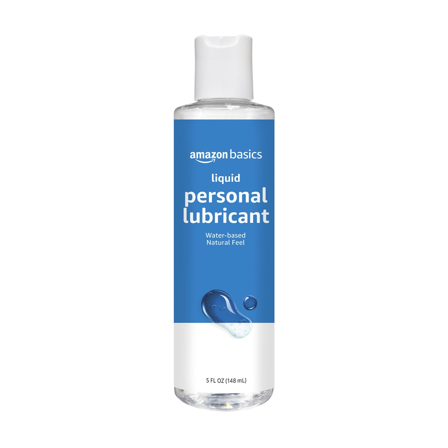 Amazon Basics Liquid Water Based Personal Lubricant, Fragrance-Free, Toy-Safe, C