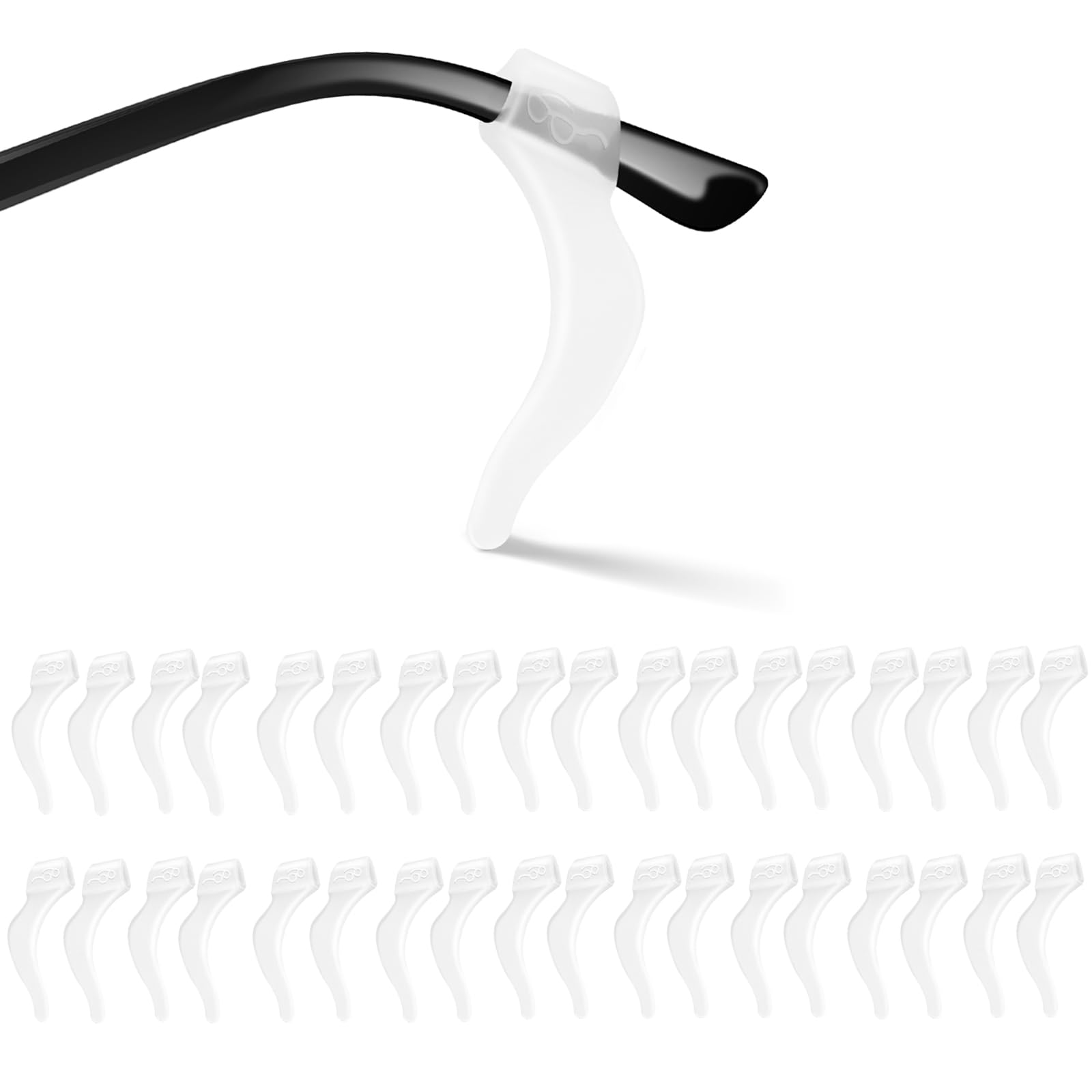SMARTTOP Eyeglass Ear Grips -20 Pairs eye glasses ear grippers Anti-slip Holder,