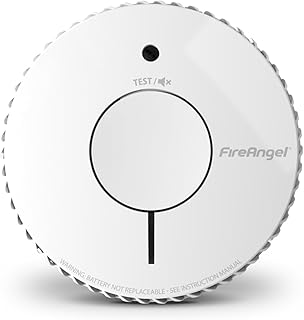 FireAngel FA6620 Optical, Battery Powered Fire/Smoke Alarms for Home | 1-Pack, 10-Year Battery Smoke Alarm Detector, Replacing FireAngel ST-622/ST-620, Fire Alarms for Home