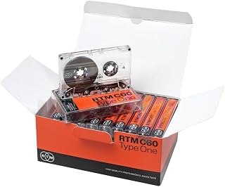 RTM C60 | Type One 60 Minute Blank Music Cassettes | Ideal for Audio Recording | Studio Quality | Pack of 10 Cassettes