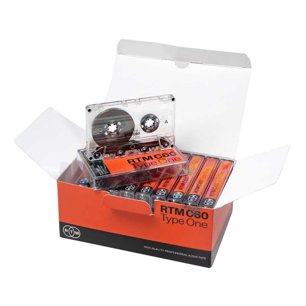 RTM C60 | Type One 60 Minute Blank Music Cassettes | Ideal for Audio Recording |