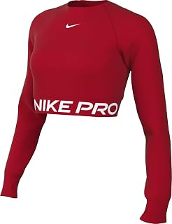 Nike Women's Pro Dri-fit Cropped Long Sleeve Top