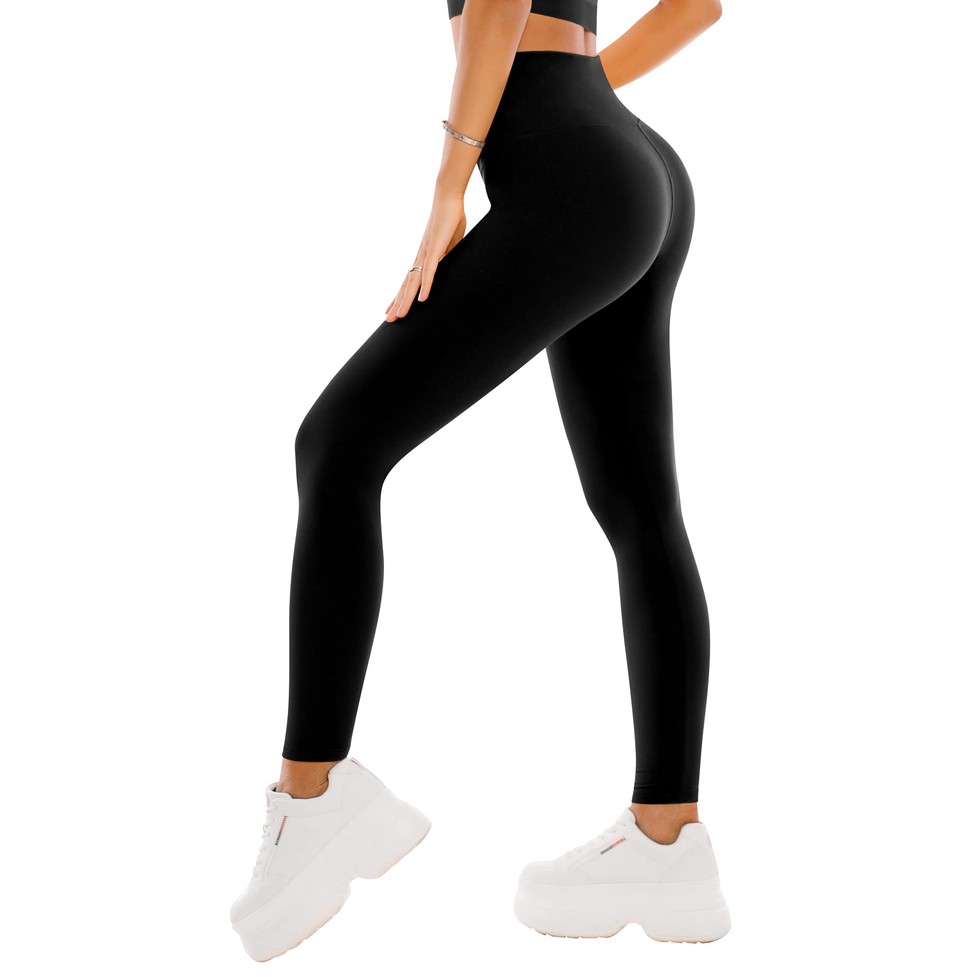 SINOPHANT High Waisted Leggings for Women - Full Length Capri Buttery Soft Yoga 