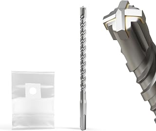 XZH SDS Plus Masonry Drill Bits 10mm x 160mm, Professional Tungsten Carbide Cross Tip, Long SDS Hammer Drill Bits for Wall, Stone, Concrete, Brick