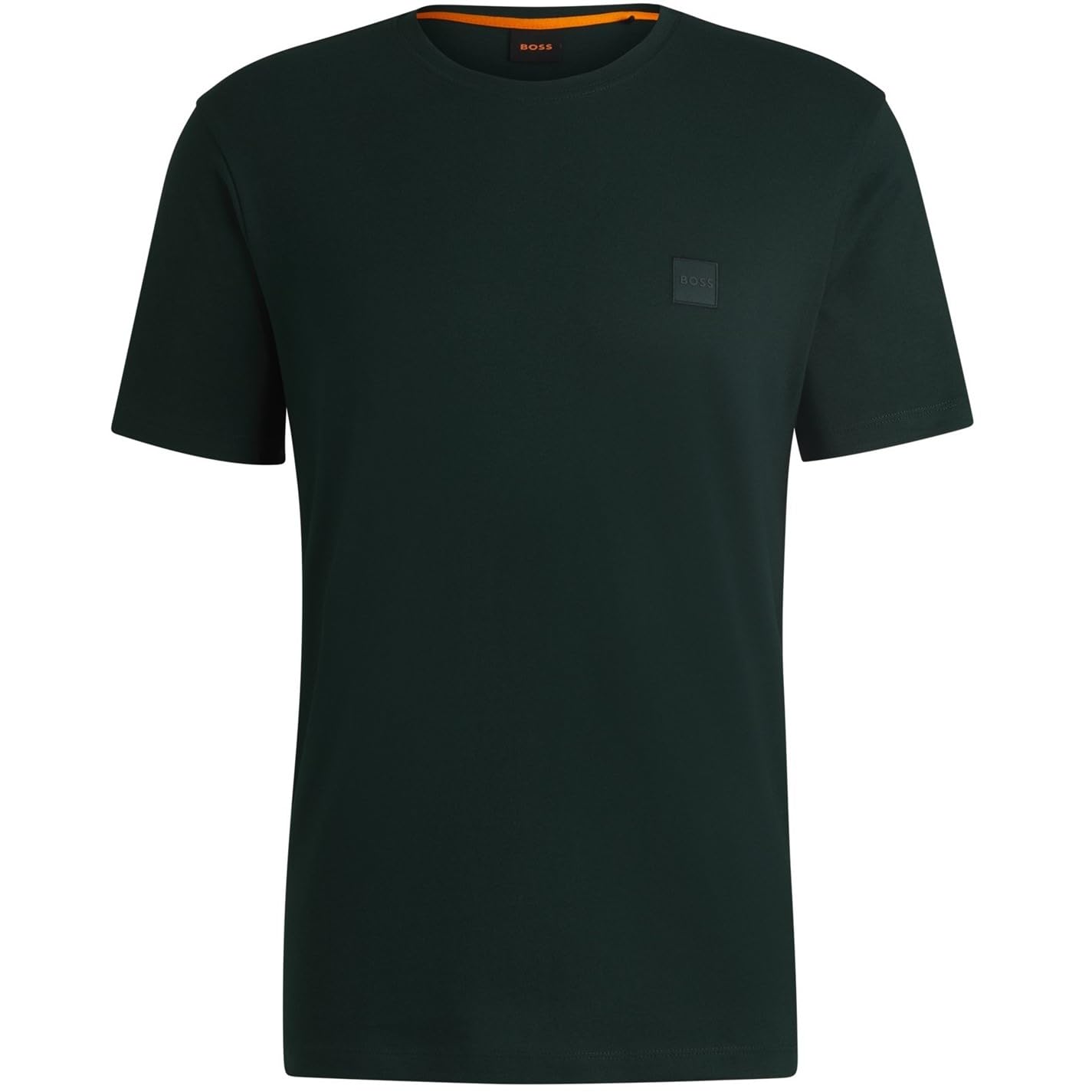 BOSS Mens T-Shirt Short Sleeve Lifestyle Cotton Open Green XS