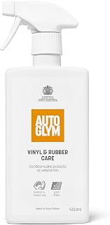 Autoglym Vinyl And Rubber Care, Fresh Lemon Scent, 500ml | Interior Car Cleaner & Protectant for Dashboard, Plastic Trim, Vinyl & Rubber Surfaces, Restores & Protects Interior Finish