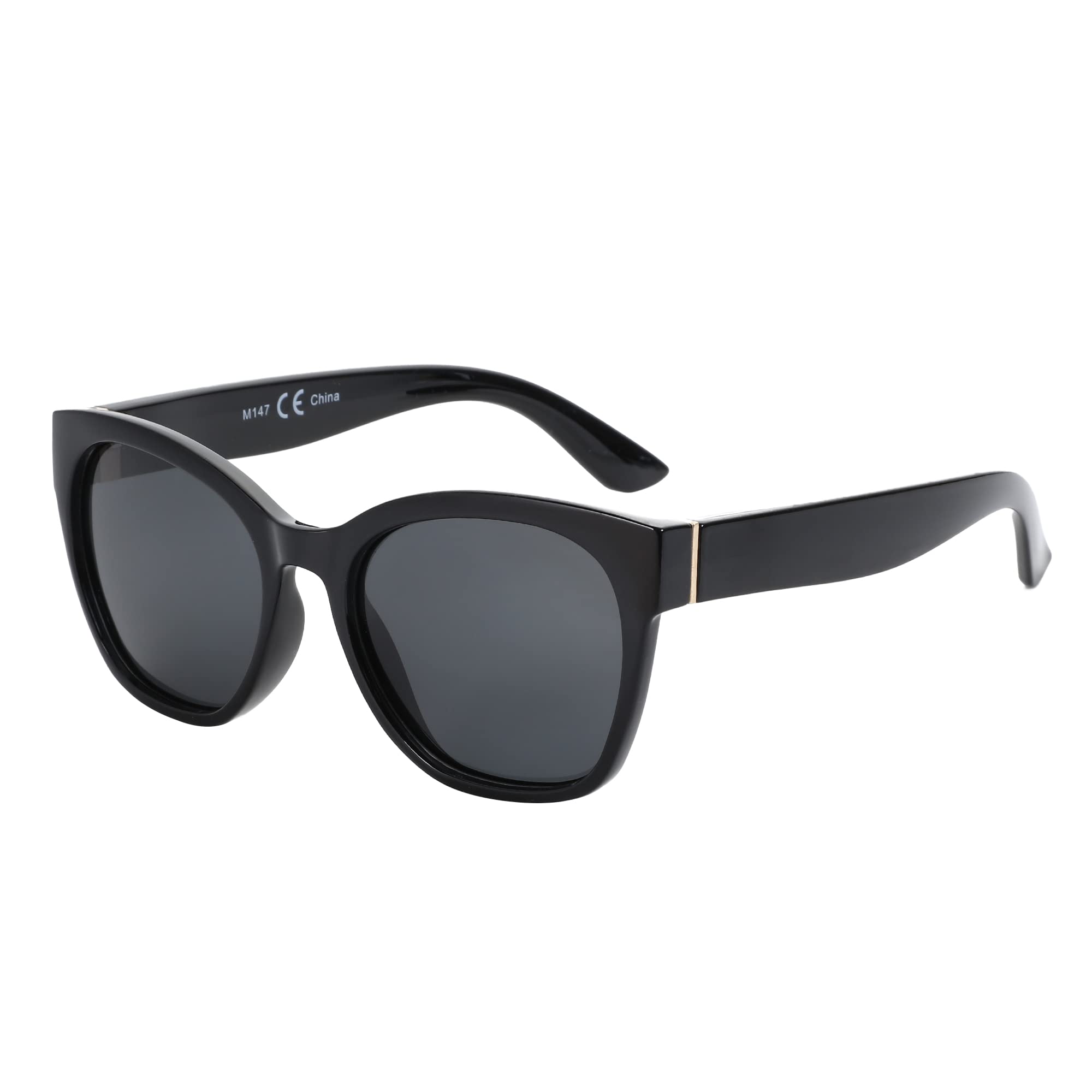ZENOTTIC Vintage Cat Eye Sonnenbrille für Damen - Polarisiert, Groß, UV400 Schut
