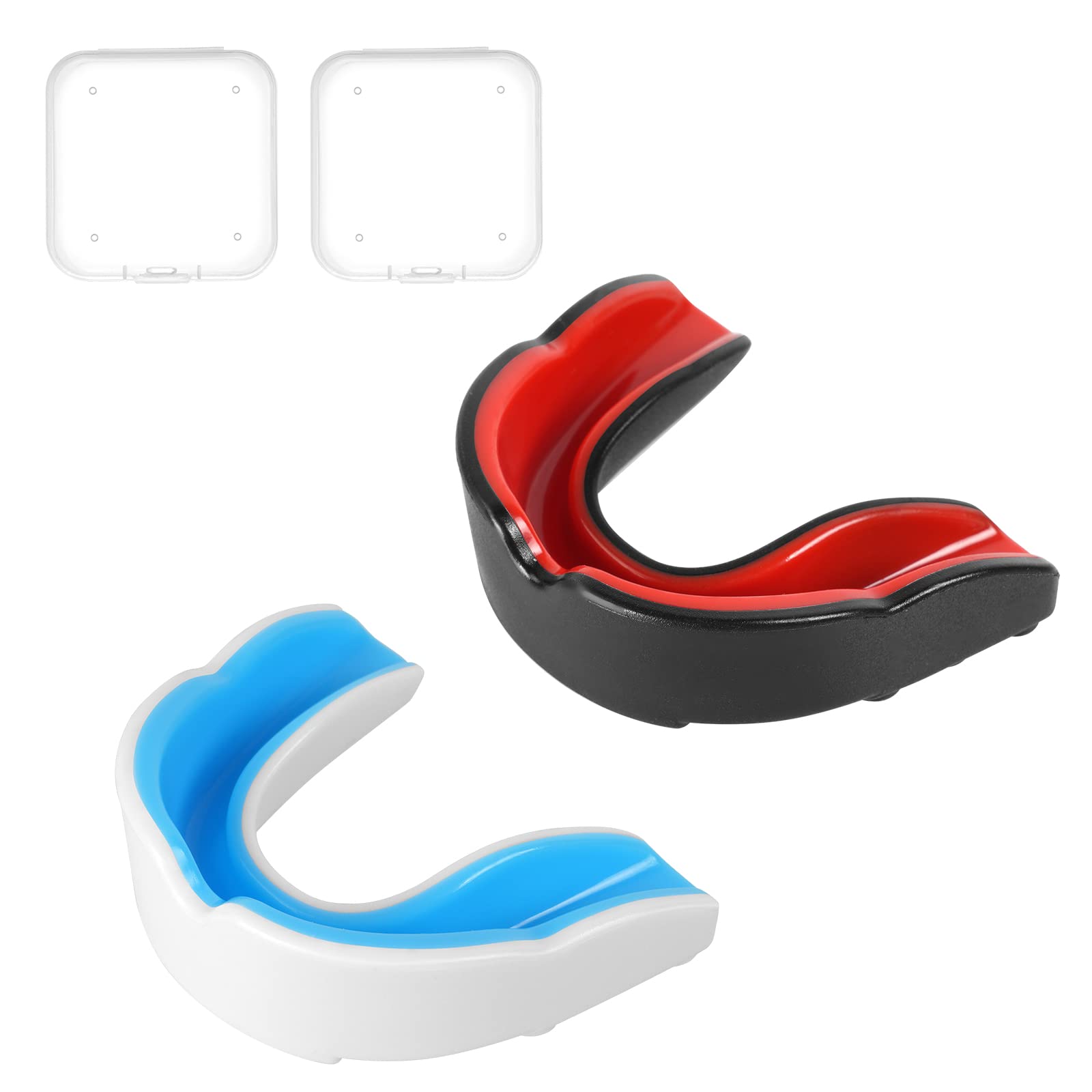 Flintronic 2 Pcs Children Youth Sports Mouthguard Gum Shield with Case, for Rugb