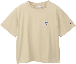 半袖Tシャツ 半袖 丸首 Relax Fit 綿100% COTTON USA ワンポイントロゴ刺繍 ガーメントウォッシュ ショートスリーブTシャツ ウィメンズベーシック