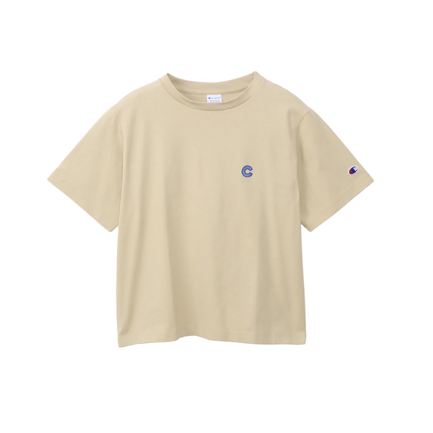 半袖Tシャツ 半袖 丸首 Relax Fit 綿100% COTTON USA ワンポイントロゴ刺繍 ガーメントウォッシュ ショートスリーブTシャツ ウィメンズ