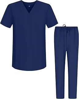 Misemiya - Unisex Blouse Uniform Set - Medical Uniform with Top and Pants - Ref.6801-6802
