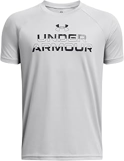 Under Armour Boys' Tech Split Wordmark Short Sleeve