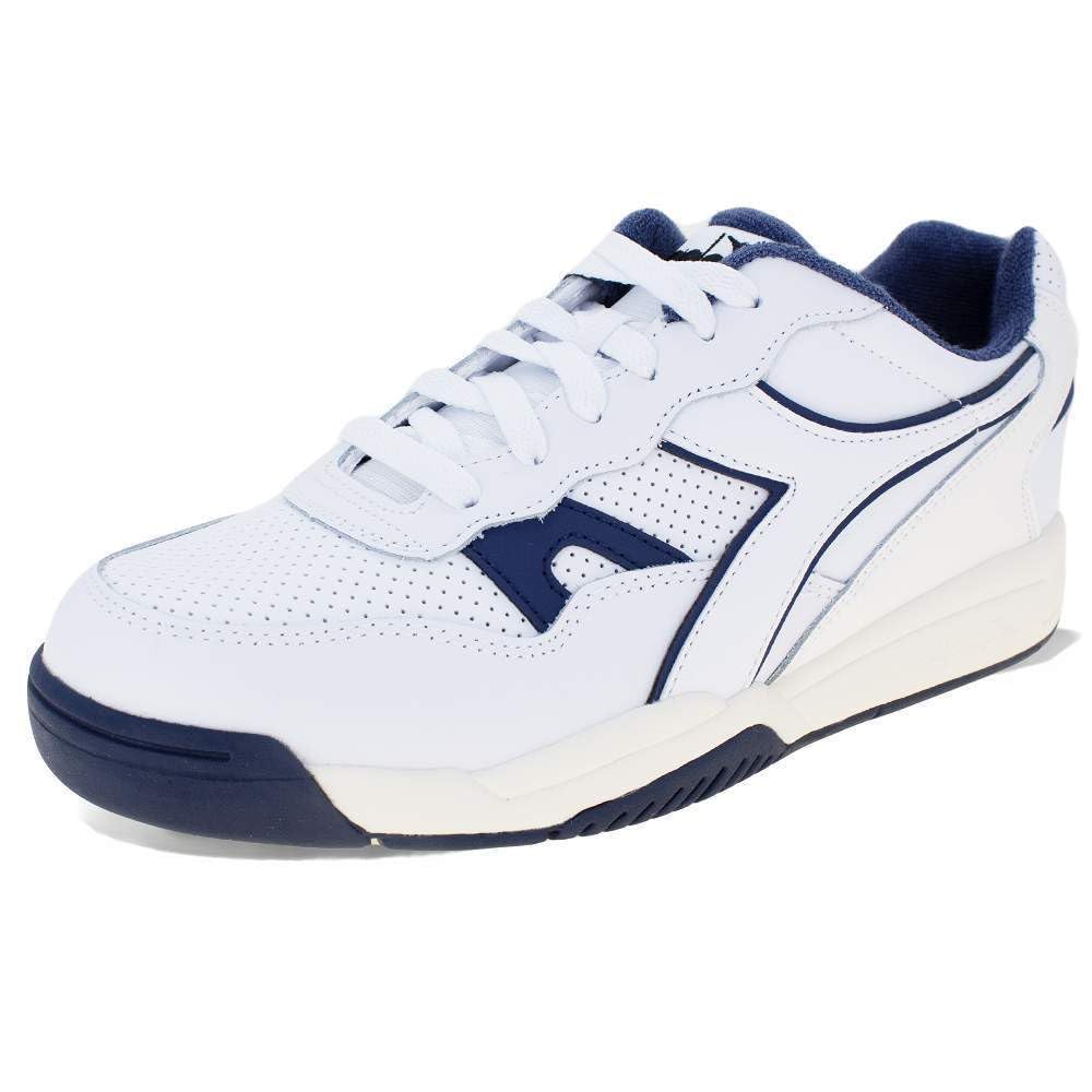 Diadora Unisex Shoes 179584 White/Blue Sneaker Winner
