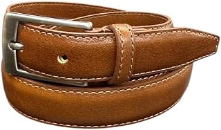 BYMEE Women's Classic 2.5 cm Belt in Buffered Leather Made in Italy Article 12512