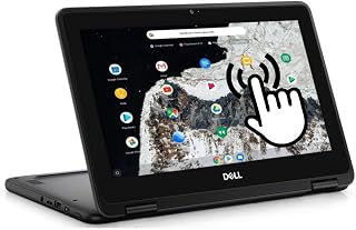 Dell Chromebook 11 3100 2 in 1 Laptop, 11.6 Inch Touchscreen Notebook, Intel Celeron N4020, 4GB RAM, 32GB SSD, Japanese Keyboard, Chrome OS (Renewed)