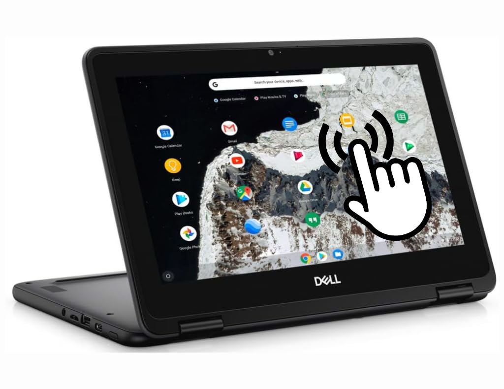 Dell Chromebook 11 3100 2 in 1 Laptop, 11.6 Inch Touchscreen Notebook, Intel Cel