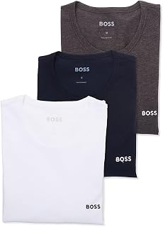 BOSS Hugo Shirt SS RN 3P BM 10111875 02, Men's T-Shirt, White (White 100), Medium (Manufacturer Size: M)