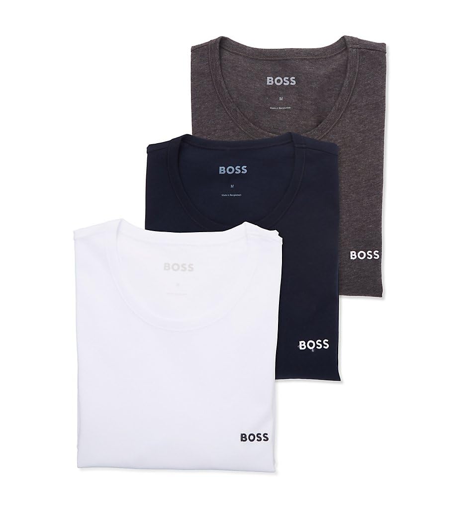 BOSS Hugo Shirt SS RN 3P BM 10111875 02, Men's T-Shirt, White (White 100), Mediu