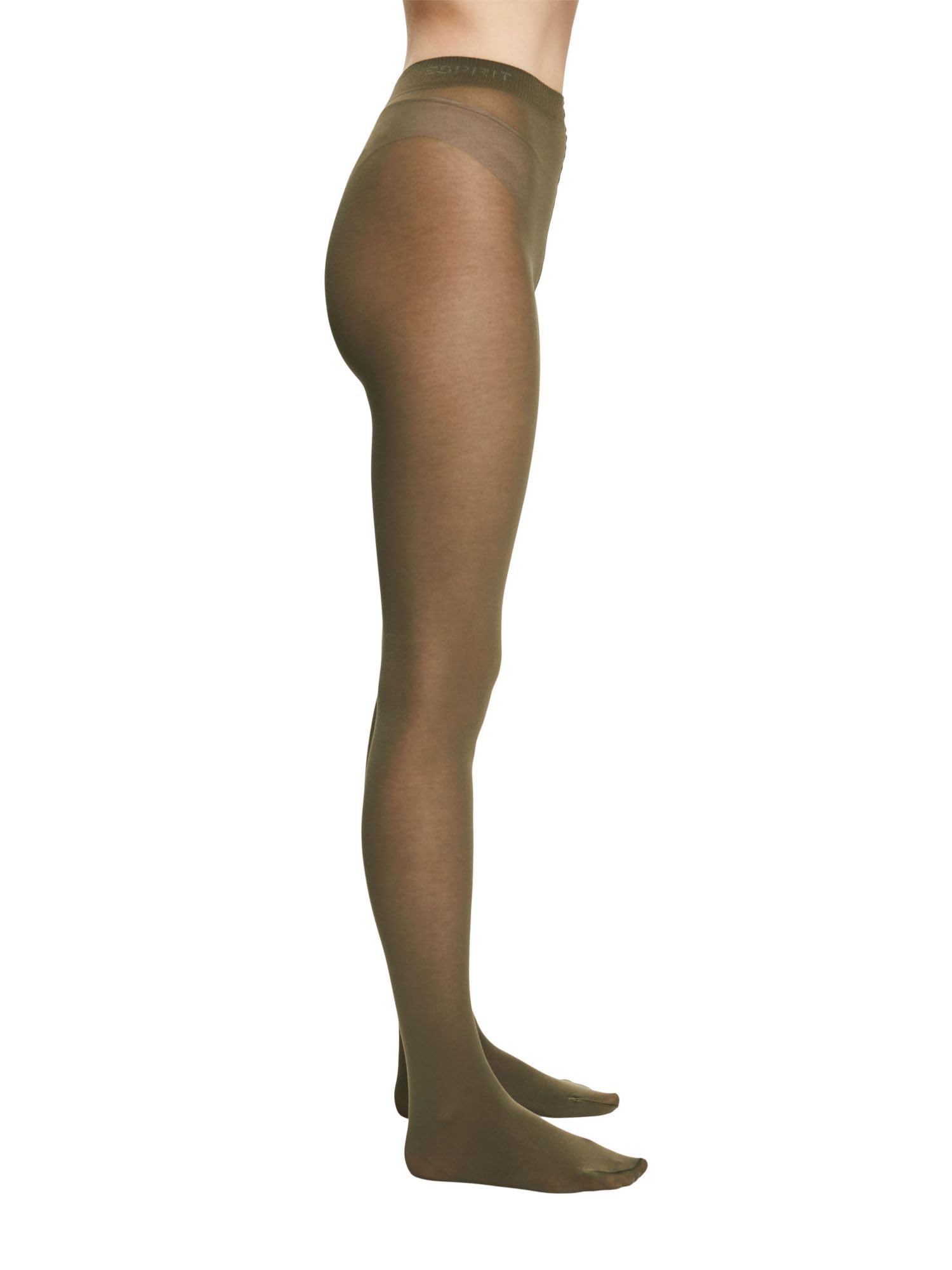 ESPRIT Women's Cotton Breathable Tights Cotton Opaque Reinforced Soft Solid Colo