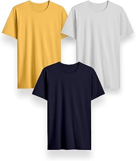Generico Easy Fit T-Shirt, Pack of 5 Men's T-Shirts, Short Sleeves, 100% Cotton, Regular Fit, Unisex, Casual - Gym - Sports - Urban
