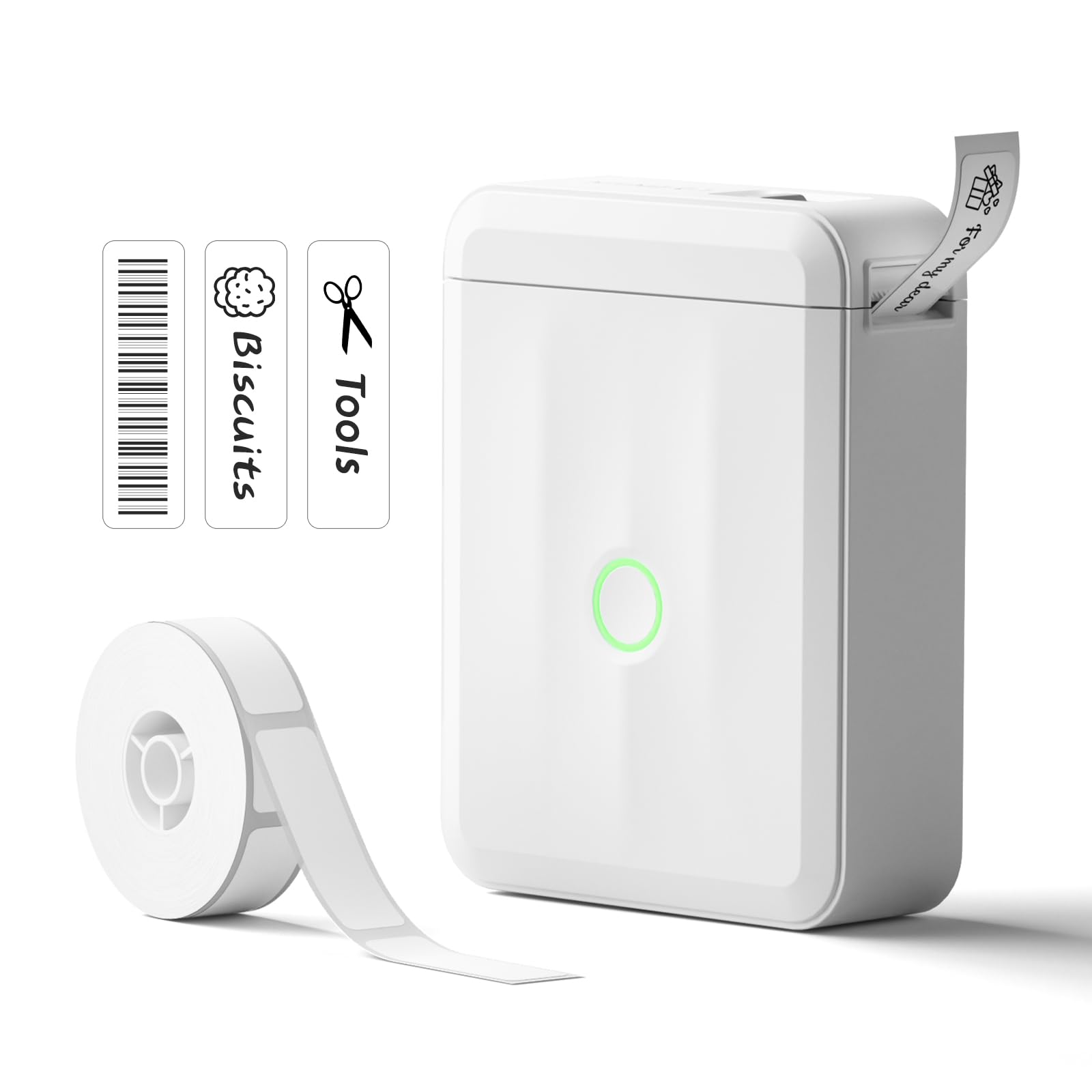 NIIMBOT D110 Upgrade Mini Label Maker, Bluetooth Thermal Printer for Daily | Por