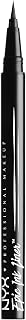 NYX Professional Makeup Eye Liner, Epic Ink Waterproof Liner, Black | Epic Ink Liquid Eyeliner Pen, 1 Stroke Intense Pigment, Flexible Brush For Thin or Thick Lines
