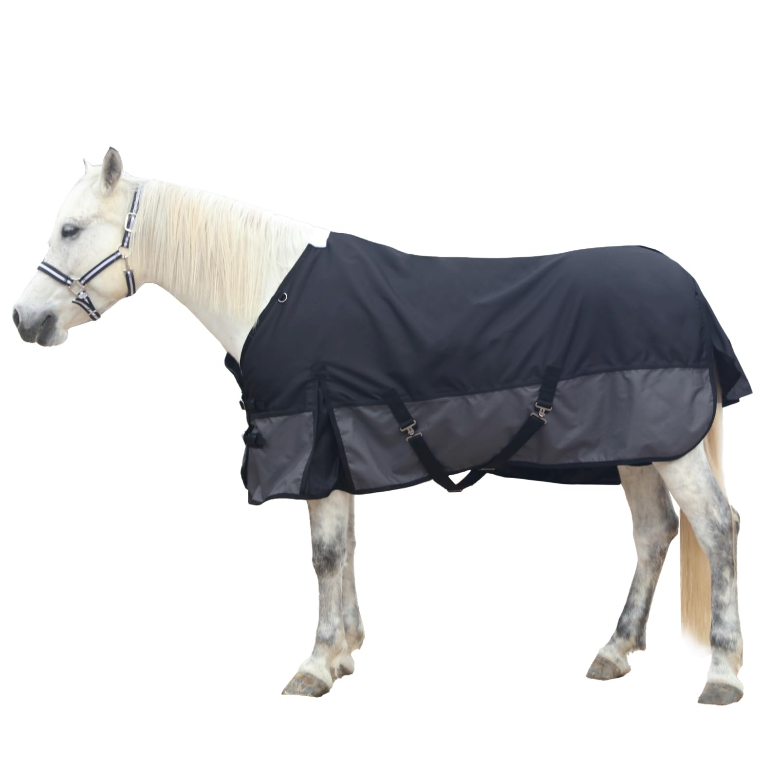 Gallopoff 1200D Horse Blanket, 0g No-Fill Waterproof Turnout Rain Sheet | 1200D 