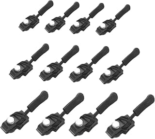 12 Pcs Removable Zipper Repair Kit for Jackets, Coats, Bags and Luggage