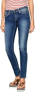 Pepe Jeans London Women's Soho Slim Fit Mid Waist Jeans