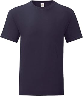 Fruit of the Loom Pack of 10 Mens Iconic T-Shirts Sizes S-5XL, dark blue, M