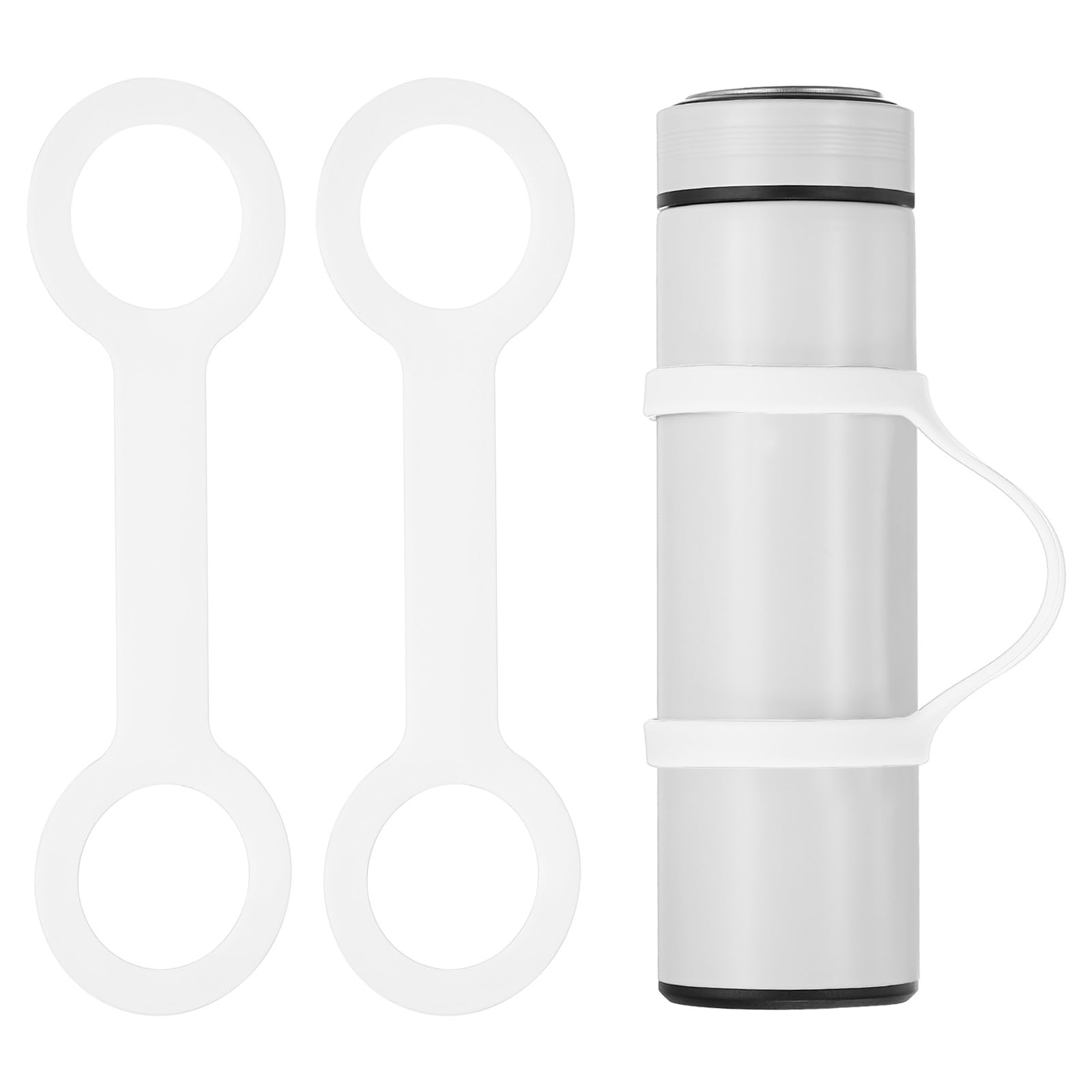 Water Bottle Carrier Grip, Portable Soft Silicone Non-Slip Water Handle Grip Wat