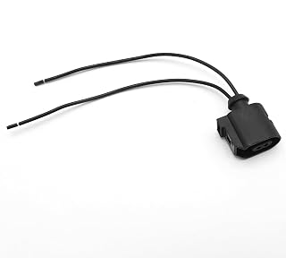 Ollanoos 6E0973702 ABS Wheel Speed Sensor Cable Plug Harness Pigtail, 2 Pin ABS Sensor Connector Plug Repair Loom Replacement for Audi Replacement for Seat Replacement for Skoda Replacement for VW