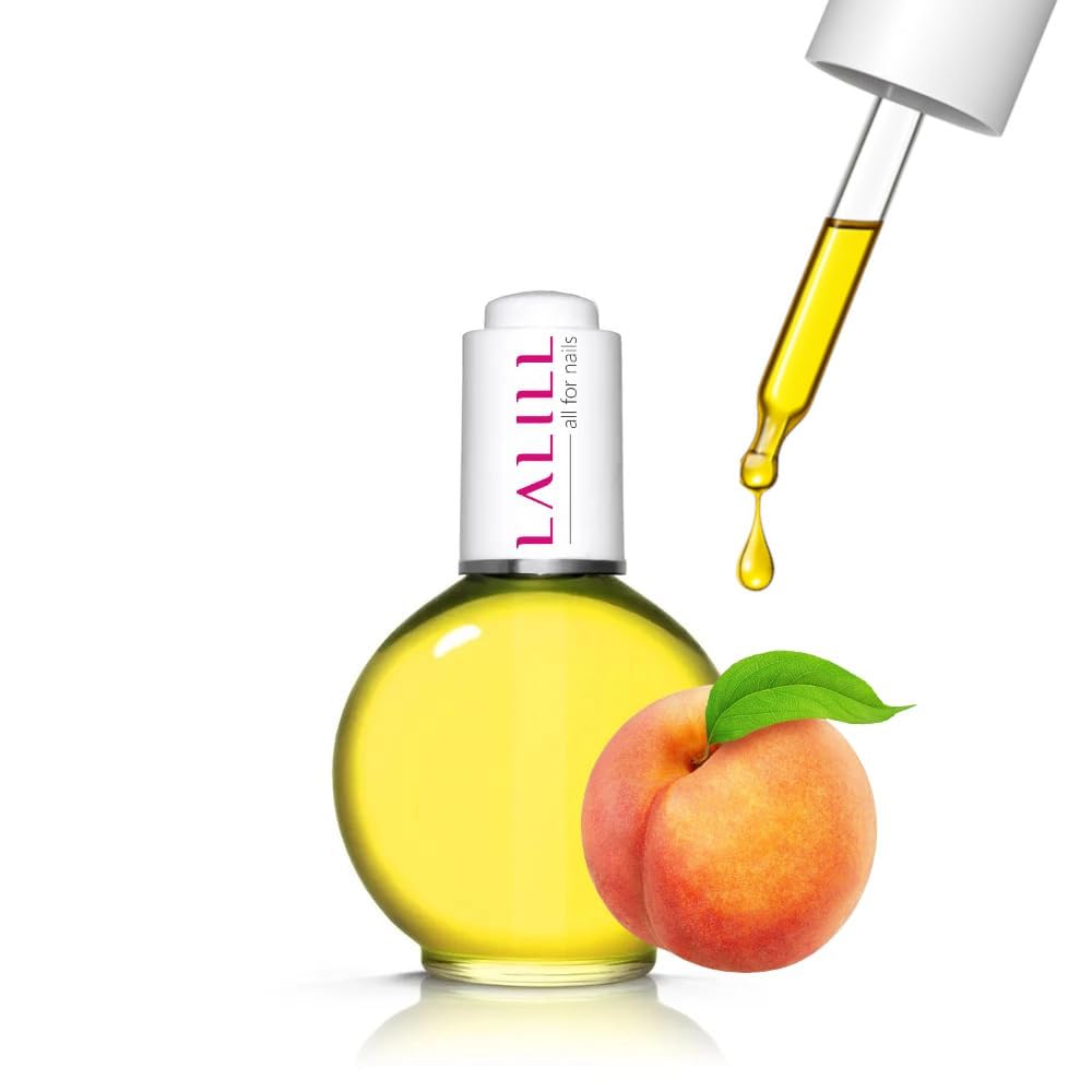 LALILL Nail Cuticle Oil 75 ml - Peach Nail Care Oil - Nail Oil Care for Nails Cu
