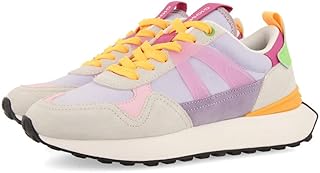 GIOSEPPO Yellow Sneakers with Multicolor Details for Women Adair