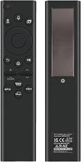 Rechargeable TV Remote for Samsung Smart TVs, Replacement for All 2019-2026 Samsung TV Remote Control with Voice Control. USB-C Fast Charging. Solar Charging. 2-Year Warranty.