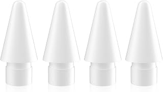 4 Pack 2H Original Feel Replacement Tips for Apple Pencil 1st/2nd Gen/Pro/USB-C, iPencil Nib for Drawing Writing Sketching
