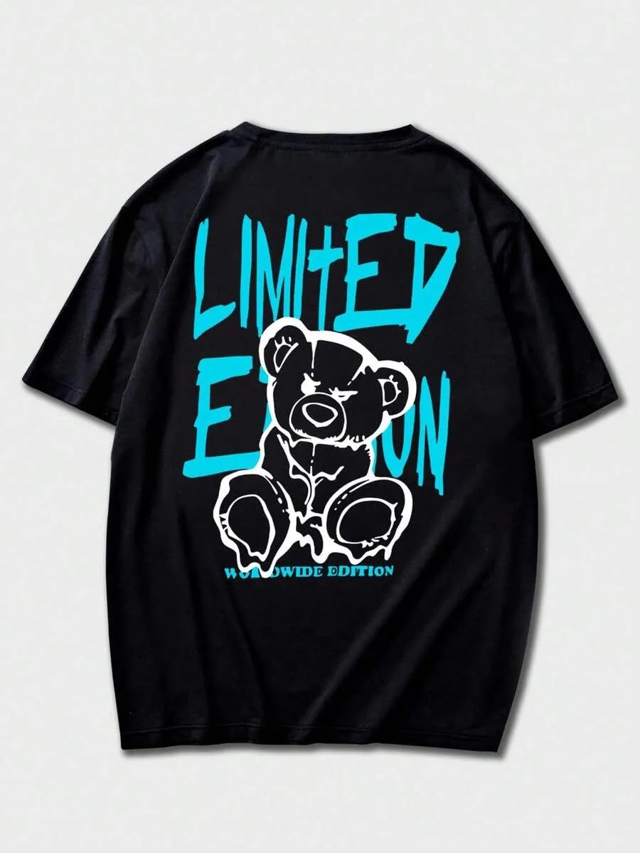 Mens Graphic T-Shirt Crew Neck Short Sleeve T-Shirt S-XL